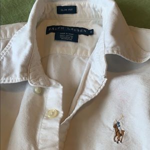 Ralph Lauren oxford button down white Size 0